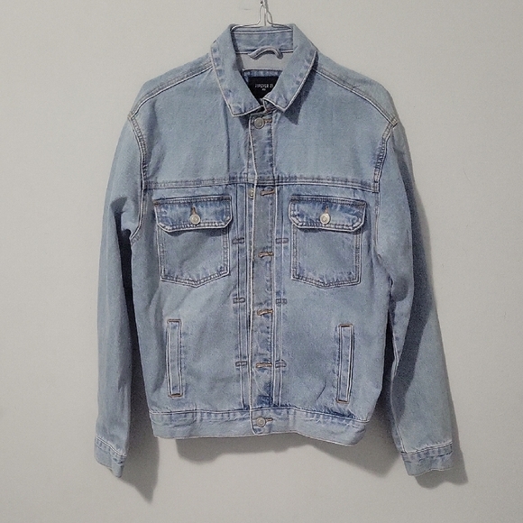 Denim Jacket in Light Blue - Picture 1 of 5